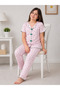 Cotton Summer Half Sleeve Stylish Bow Design Children's Pajama Set - 2