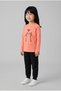 Girl's Crew Neck Printed Long Sleeve T-Shirt - 2