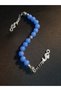 Blue Glass Beads and Seahorse Themed Zaza Prayer Beads