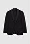 Ds Damat Slim Fit Black Dobby Tuxedo Suit with Vest - 5