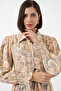 Women's Belted Hijab Dress 2589 - Yellow