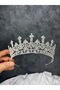 Classic Zircon Stone Bridal Crown Wedding Hair Accessory Offers Timeless Elegance