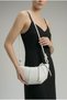 Mabel Croissant Model Knot Detailed Women's Hand and Shoulder Bag White