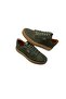Men's Lace-Up Leather Nubuck Green Leather Lining Stitched Rubber Sole Casual Shoes - 5