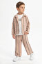 Boy's T-Shirt, Jacket, and Wide-Legged Pants 3-Piece Set