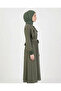 Waist-Tie Hijab Dress with Stylish Accessories - 4