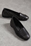 Stone Embellished, Perforated, Breathable, Stylish Women's Ballerinas