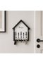 Key Hanger Rack Home Type Door Side Key Holder with 5 Hangers Decorative Design - 5