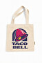 Taco Bell Printed Canvas Tote Bag with Velcro and Inner Pocket - 2
