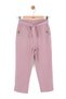 Nk Girl's Pants with Stone Detail and Belt, 8-14 Years Old, Dried Rose