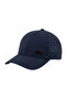 Unisex Metallic Logo Detailed Navy Blue Sports Cap with Breathable Fabric