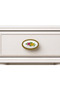 3110 Porcelain Drawer Knob with Floral Pattern Set of 5 Cabinet Door Handle Vintage Handle