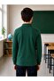 100% Cotton Polo Non-Curling Collar School T-Shirt Breathable Fabric Long Sleeve - 4