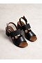 Norvian Black Heeled Women's Sandals - 4