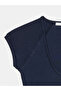 32894 V-Neck Fit T-Shirt-Dark Blue - 7
