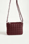 Women's Faux Leather Quilted Patterned Crossbody Bag with Adjustable Strap - 5