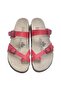 Red Toeless Strapless Slippers - 3