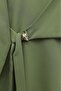 Double Dabıl Set with Cross-Tie Buckle and Slit Trousers -Khaki - 3