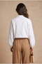 pretty cool cotton blouse with collar and small placket, trending top amongst the youth - 3