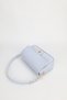 Women's Ice Blue Clamshell Lock Detailed Shoulder and Crossbody Bag Velux - 7