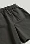 Charcoal Linen Blend Shorts - 2