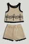 Crochet Vest Top and Shorts Outfit