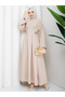 Pens Accessory Belt Detailed Hijab Dress Rc6051 - 4