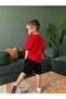 Character Printed Red Boy's Shorts Set - Paw Patrol - 2