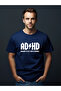 Adhd Highway to Hey Look a Squirrel Humorous Printed 100% Cotton T-Shirt - 4