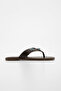 Women's Flip-Flops with Thick Straps and Ethnic Buckle, Casual Slippers, Vontis Brown - 3