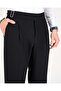 Slim Fit Pants with Belt Detail, Navy Blue T14819 - 4