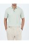 Italian Style Slim Fit Men's Polo Collar Short-Sleeved Knitwear T-Shirt Green T20029-28 - 3
