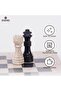 Marble Chess Set 12 Inch Handmade Travertine & Black Board Game - Tabletop Gifts & Home Décor - 5