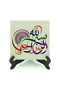 لوحة طاولة MDF مطبوعة عليها بسم الله 10x10 KH-36 - 2