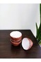 Set of 4 Decorative Snack Bowls Terracotta & Vanilla Color – Handmade Unbreakable Presentation Bowl 10 cm - 4