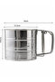 Stainless Steel Flour Sieve Metal Luxury, Practical Sugar, Pastry, and Dough Sifting Strainer - 4