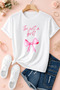 Women's Just a Girl Printed Oversize Comfortable Daily Use Combed Cotton T-Shirt - 2