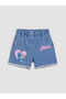 Blue Lilo & Stitch Printed Girls' Jean Shorts - 2