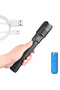 مصباح يدوي LED قابل لإعادة الشحن عبر USB عالي الإضاءة ومقاوم للماء للتخييم والطوارئ