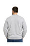 سويت شيرت رجالي كبير الحجم باللون الرمادي بياقة دائرية ونسيج مزدوج 3XL-4XL-5XL-6XL - 3