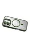 Ilkeshop iPhone 17 Cover with Remim Lens and Magsafe Stand - (140611) Dark Green - 4