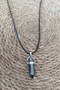 Hematite Natural Stone Pendant Original Gemstone Pendant Nails Cut Necklace - 5
