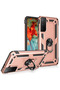 Ilkeshop New Galaxy S21 Case Silicone Cover with Sofia Ring (111526) - Rose - 2