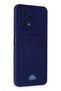 Ilkeshop New Poco X5 5g Case Kelvin Silicone with Business Card Holder (112229) - Navy Blue - 2