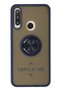 Ilkeshop New Y6P Case Montreal Silicone Cover with Ring (112219) - Navy Blue
