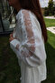 Linen Shirt with Lace Sleeves - 4