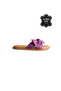 Nira Purple Genuine Leather Women's Slippers - 2