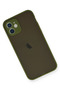 Ilkeshop New iPhone 12 Mini Case Montreal Silicone Cover - (171752) Green - 3