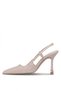 Elit Zk807 Women's Classic Heeled Shoes Beige - 4
