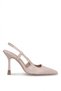 Elit Zk807 Women's Classic Heeled Shoes Beige - 2
